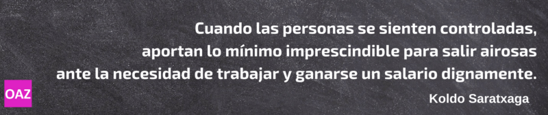 la responsabilidad y el compromiso : El reto es construir el entorno donde las personas quieran mojarse, dar ese plus de responsabilidad y compromiso, porque lo merece.