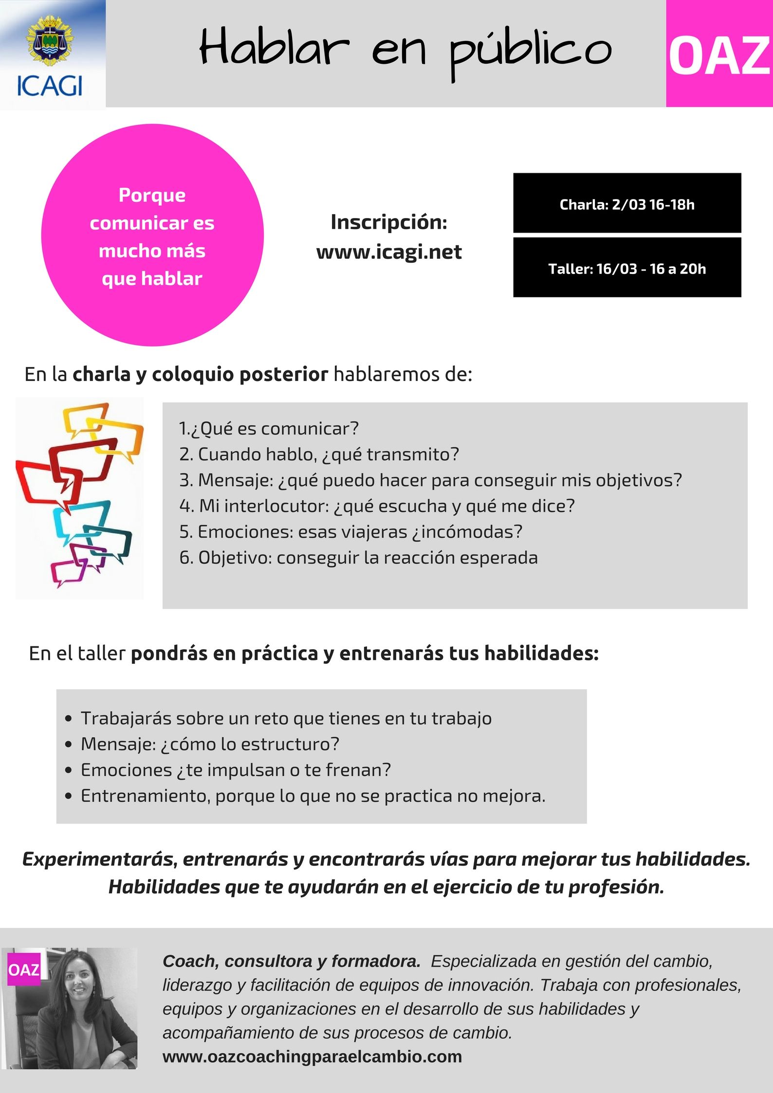 hablar en público