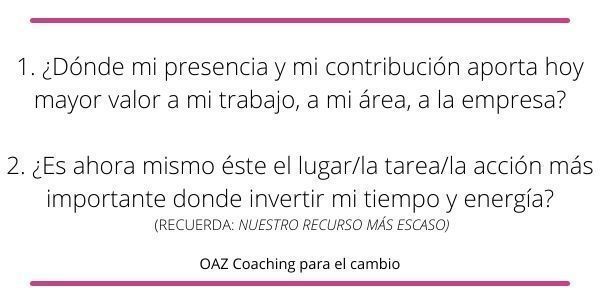 Trabajar mejor implica decidir con rigurosidad dónde invertir nuestra energía y atención. Dónde maximizamos nuestra contribución y valor.