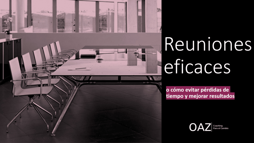 Reuniones efectivas: Uso inteligente y efectivo de las reuniones. Los equipos más efectivos suelen destacar por utilizar de forma muy inteligente las reuniones. Lejos de estar "todo el día reunidos", han desarrollado el arte de identificar cuándo, quiénes y para qué reunirse. Pero, sobre todo, han desarrollado la capacidad de sacar chispas al tiempo en el que están reunidos, a la oportunidad que supone que en el mismo espacio-tiempo tengamos reunidos conocimiento, capacidades y competencias diferentes y valiosas.