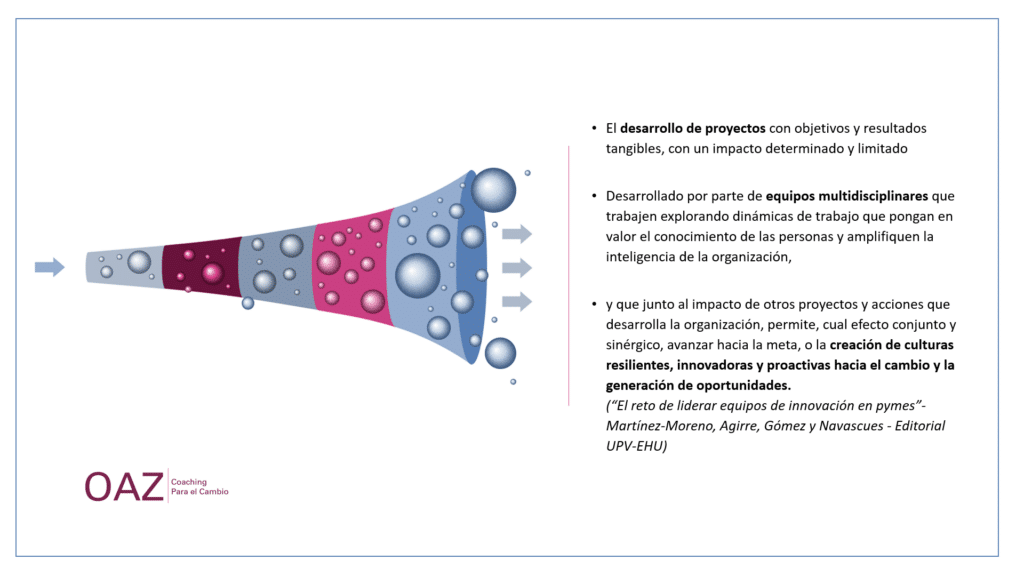 modelo transformación cultural OAZ Coaching para el cambio Modelo de transformación cultural OAZ Coaching para el cambio
Vamos tan rápido que buscamos resultados para ayer. Pero hay acciones y cambios que tienen un impacto inmediato y otros que requieren ciclos de tiempo mucho más largos. Ambos no están reñidos, de hecho, para que se produzca el segundo, es necesario que haya también varios/muchos de los primeros.
Los cambios de calado, requieren ser trabajados con un paradigma que la naturaleza nos lo recuerda cada año, cada temporada, cada cosecha: “Entre el plantar y cosechar está el regar y esperar”