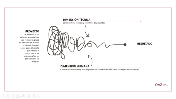 ¿Qué tener en cuenta al activar proyectos estratégicos de cambio que afecte a la estructura, a los procesos y/o a las personas que las integran? En estos proyectos, tener en cuenta la dimensión humana (características sociales y psicológicas de los stakeholders asociados al cambio), además de evidentemente la dimensión técnica (características técnicas u operativas) del proyecto, se hace de vital importancia para lograr no sólo el diseño y desarrollo de una solución efectiva al reto planteado, sino además, su implementación real, aquél que puede ser posible en el contexto actual, en el aquí y ahora